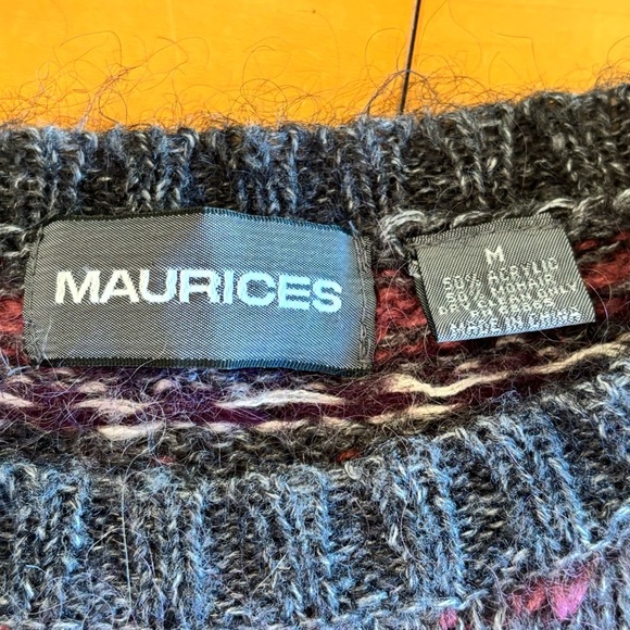 Vintage Maurices Mohair Blend cat bunny crop sweater - Picture 4 of 6